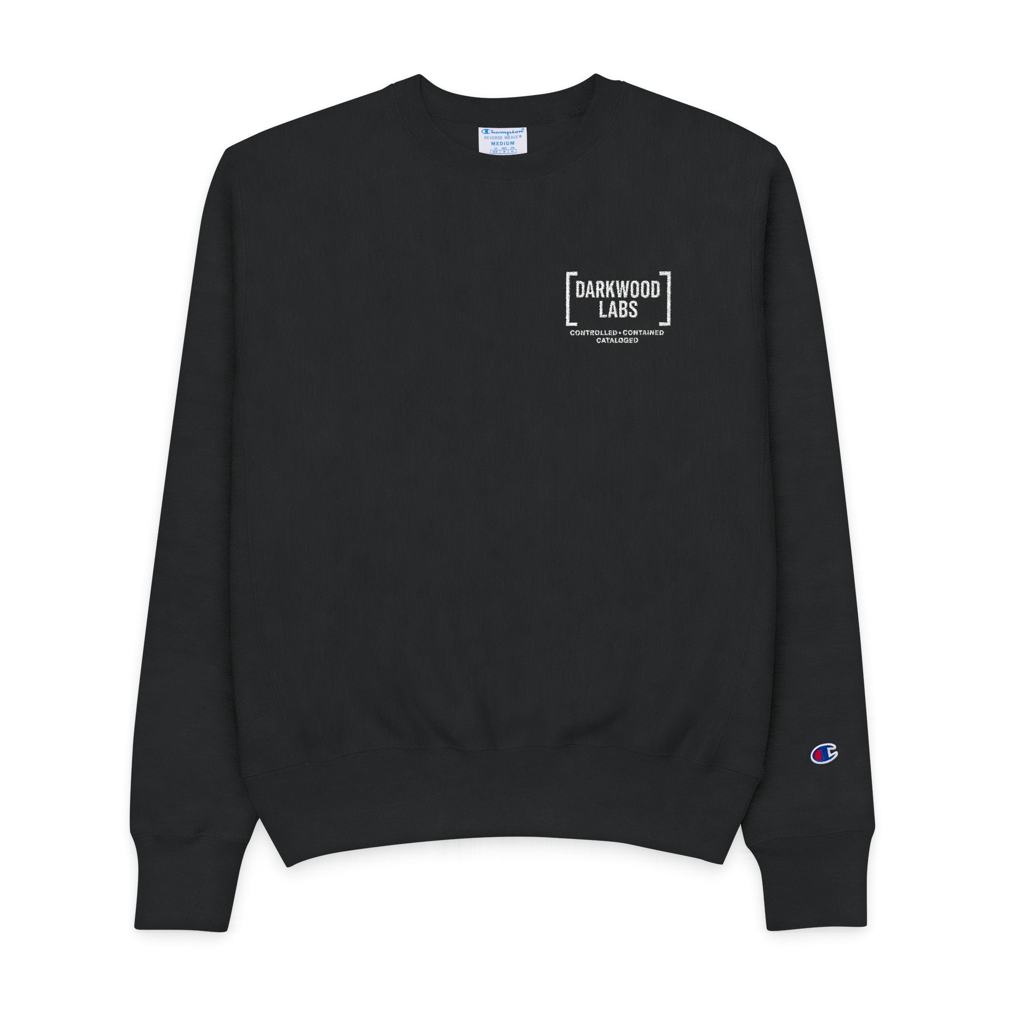 DWL AGENT-ISSUED CHAMPION® CREWNECK — EMBROIDERED BADGE